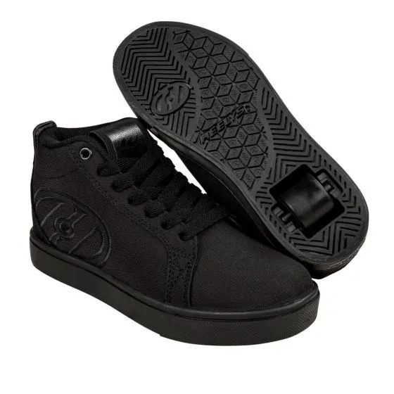 Heelys Canvas Racer 20 Mid Trainers - Black