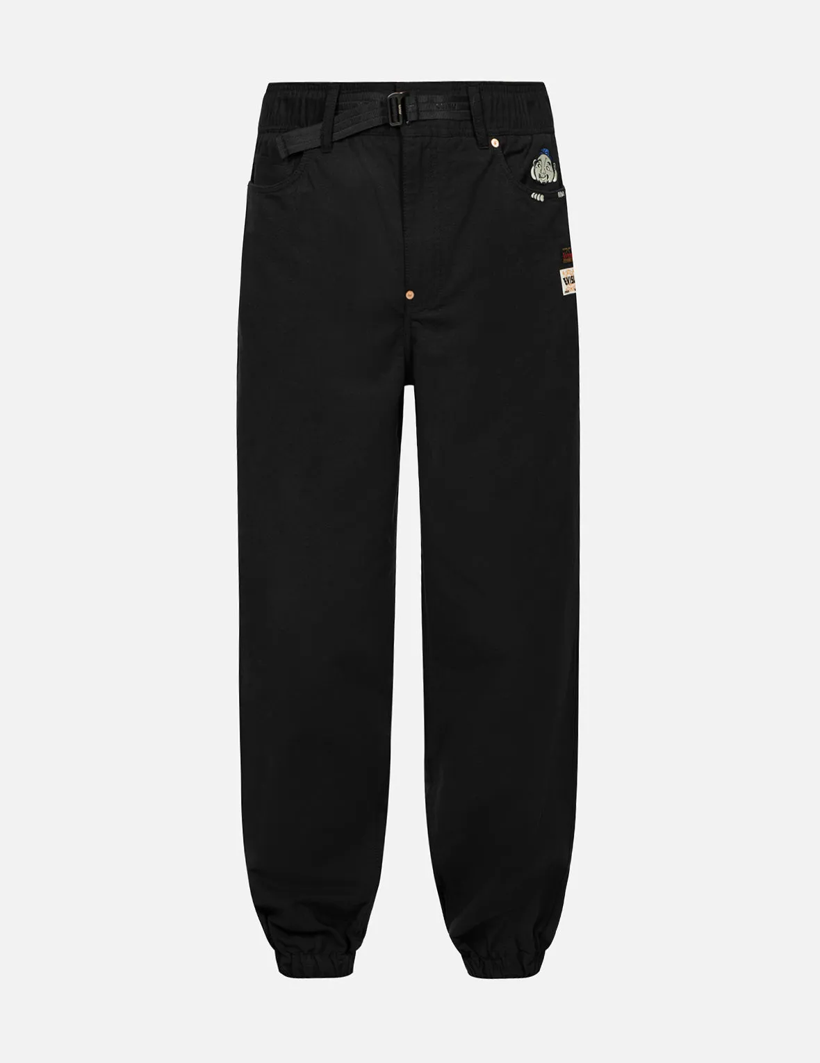 Hide-and-Seek Godhead and Seagull Embroidery Loose Fit Joggers