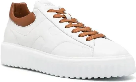 Hogan lace-up leather sneakers White