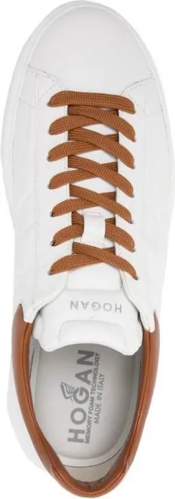 Hogan lace-up leather sneakers White