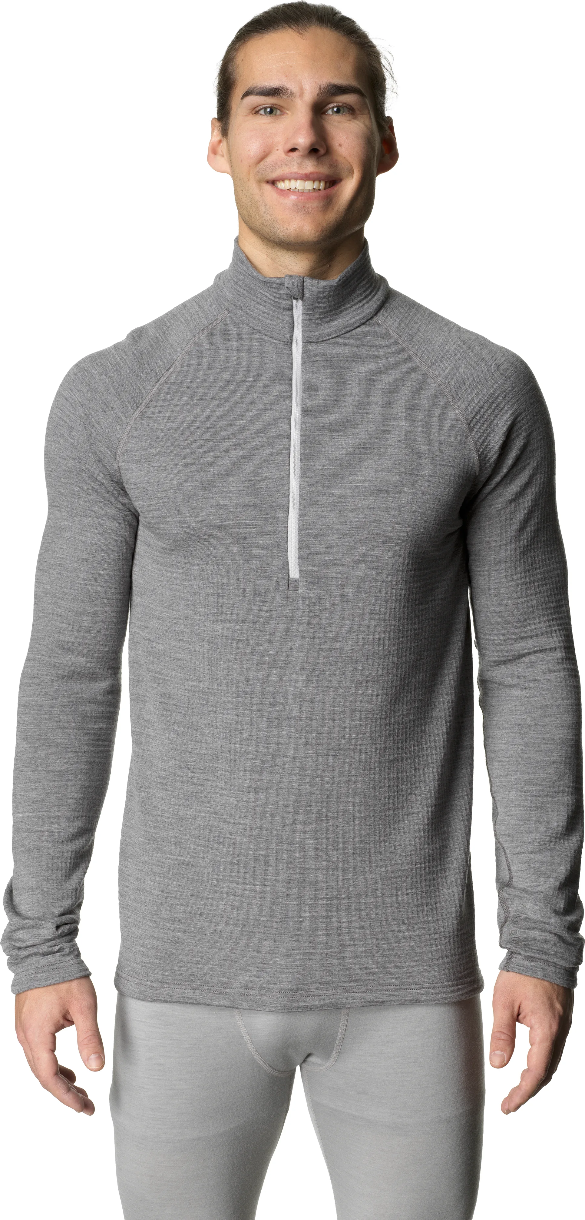 Houdini Men's Desoli Thermal Half Zip College Grey | Buy Houdini Men's Desoli Thermal Half Zip College Grey here | Out