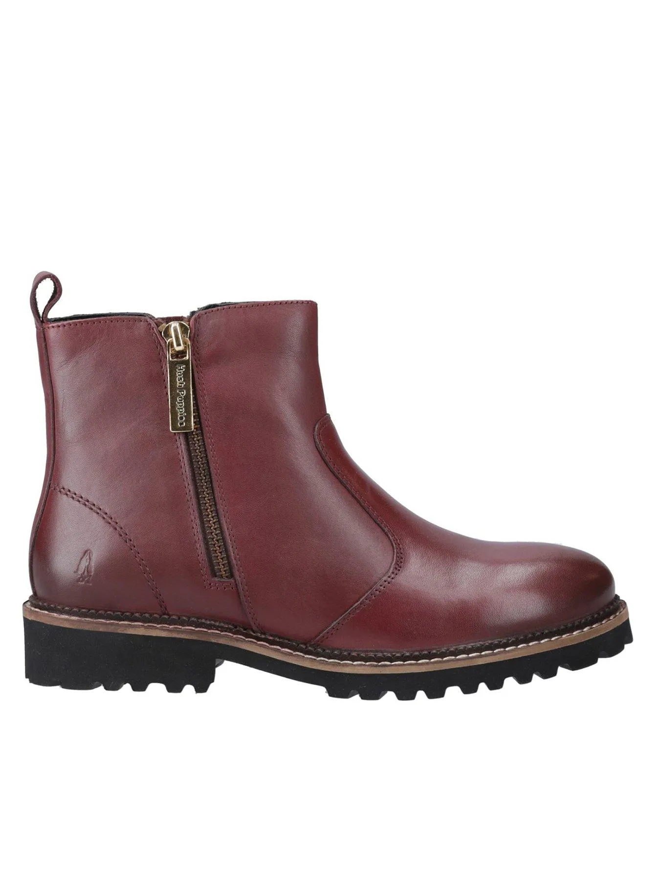 Hush Puppies Grace Zip Boot - Burgundy