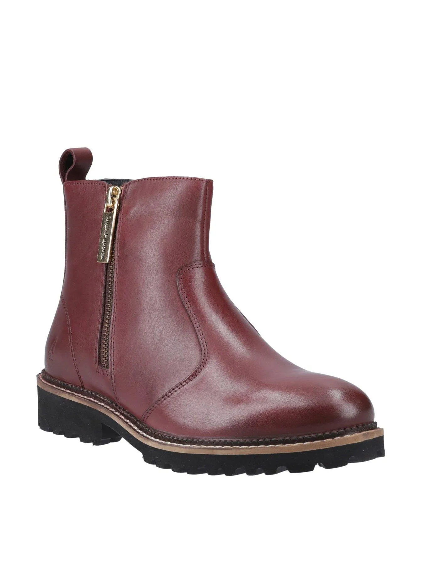 Hush Puppies Grace Zip Boot - Burgundy