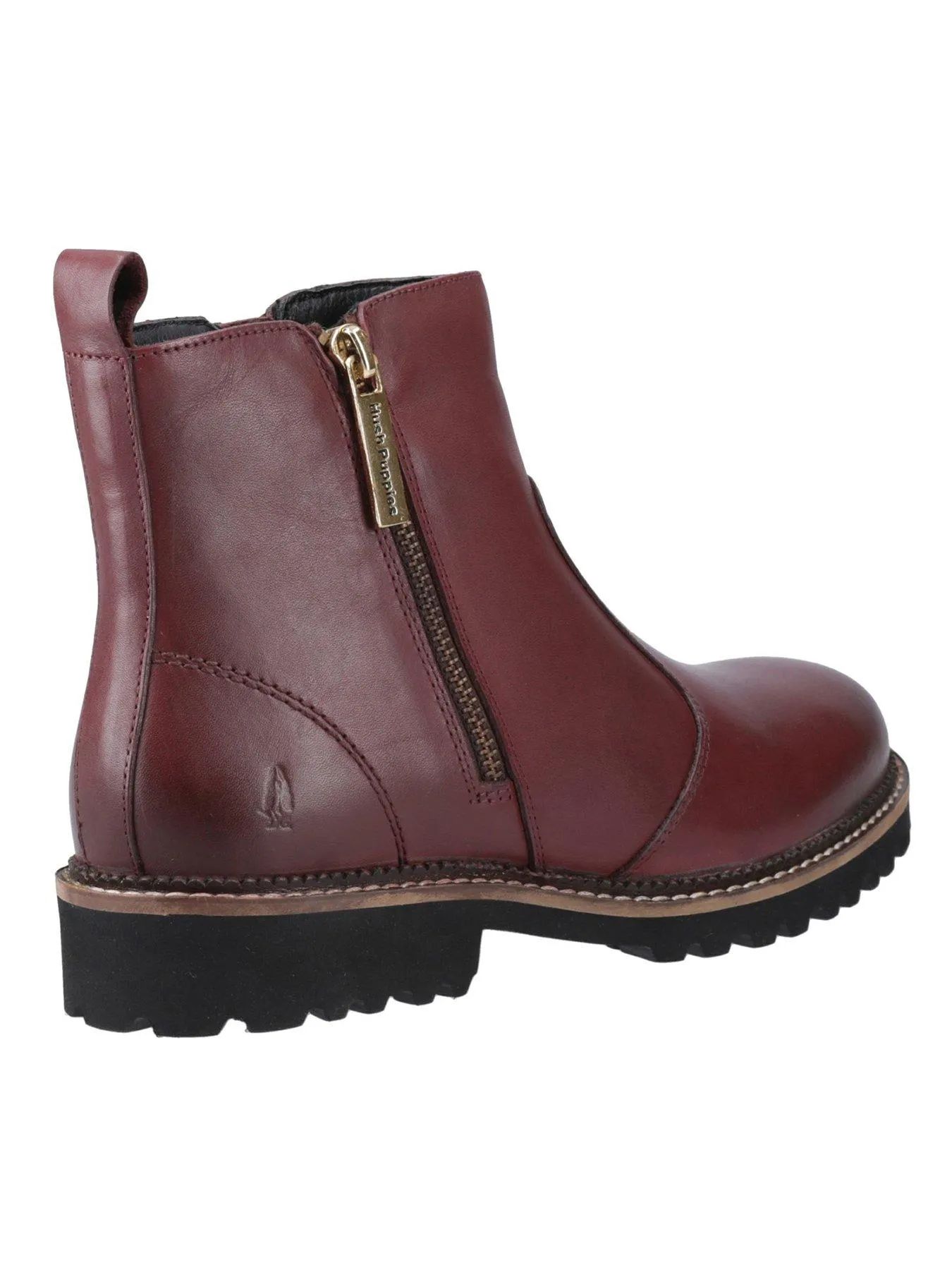 Hush Puppies Grace Zip Boot - Burgundy