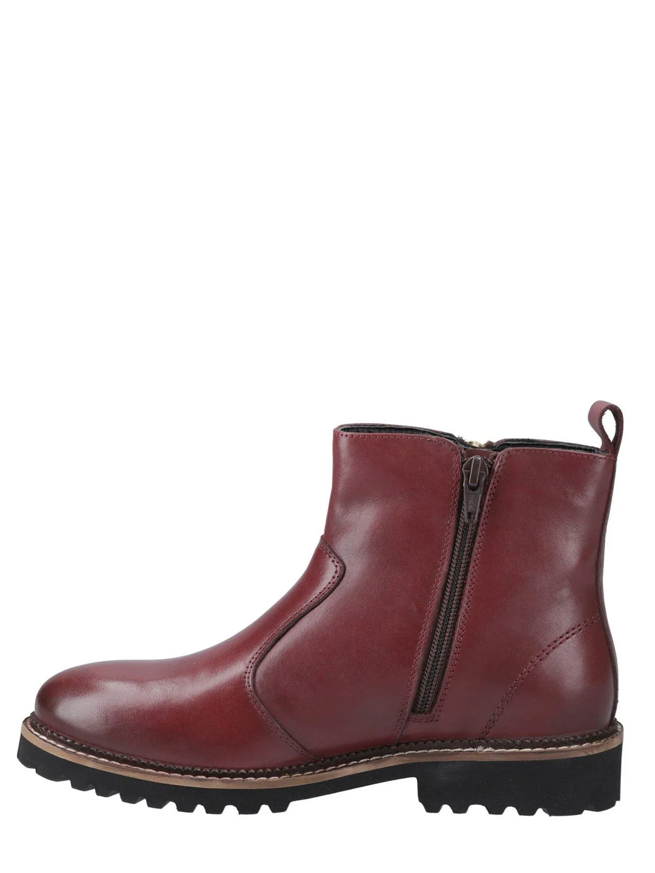 Hush Puppies Grace Zip Boot - Burgundy