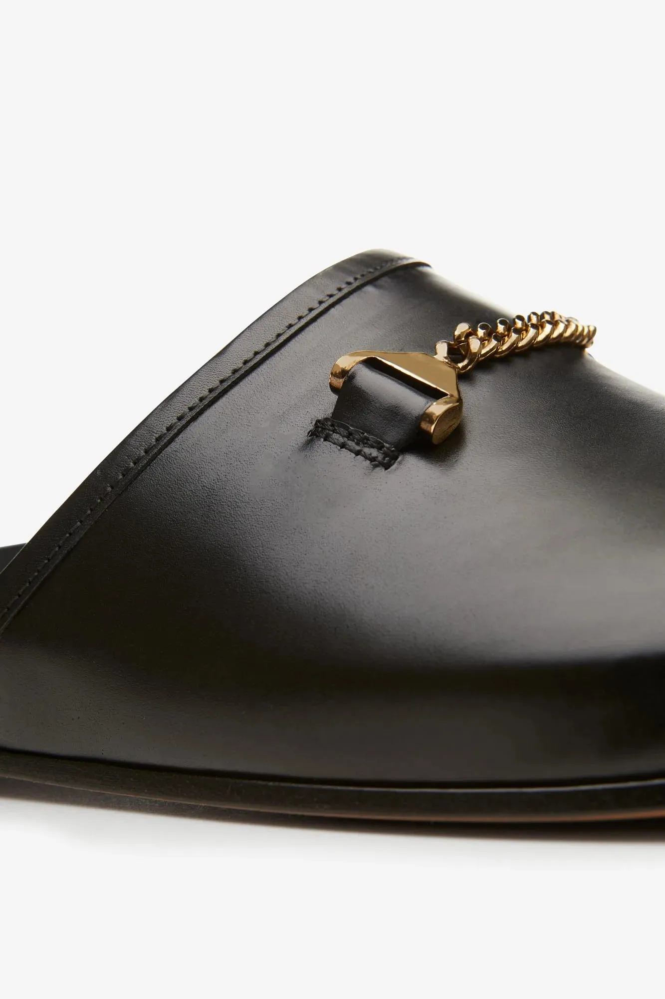 Hyusto   Quincy Slipper Black Leather