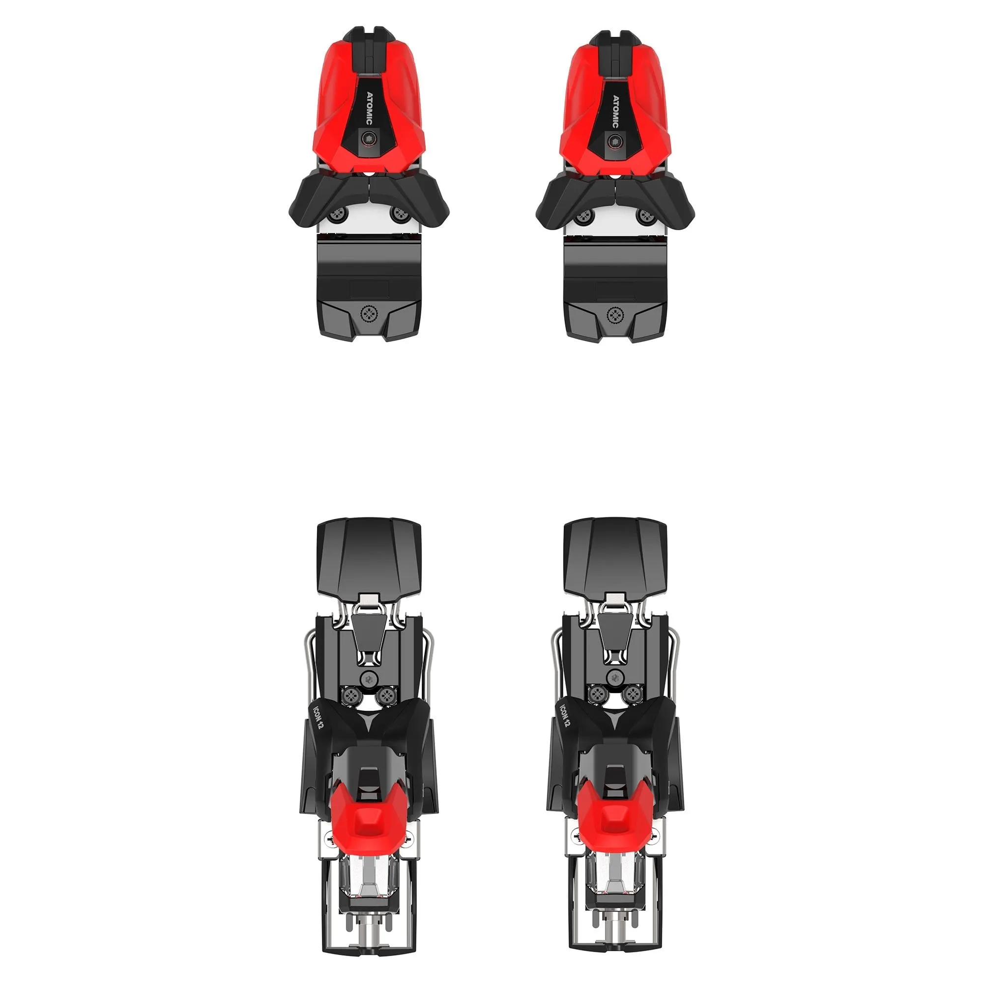 Icon 12 Ski Bindings - Red/Black