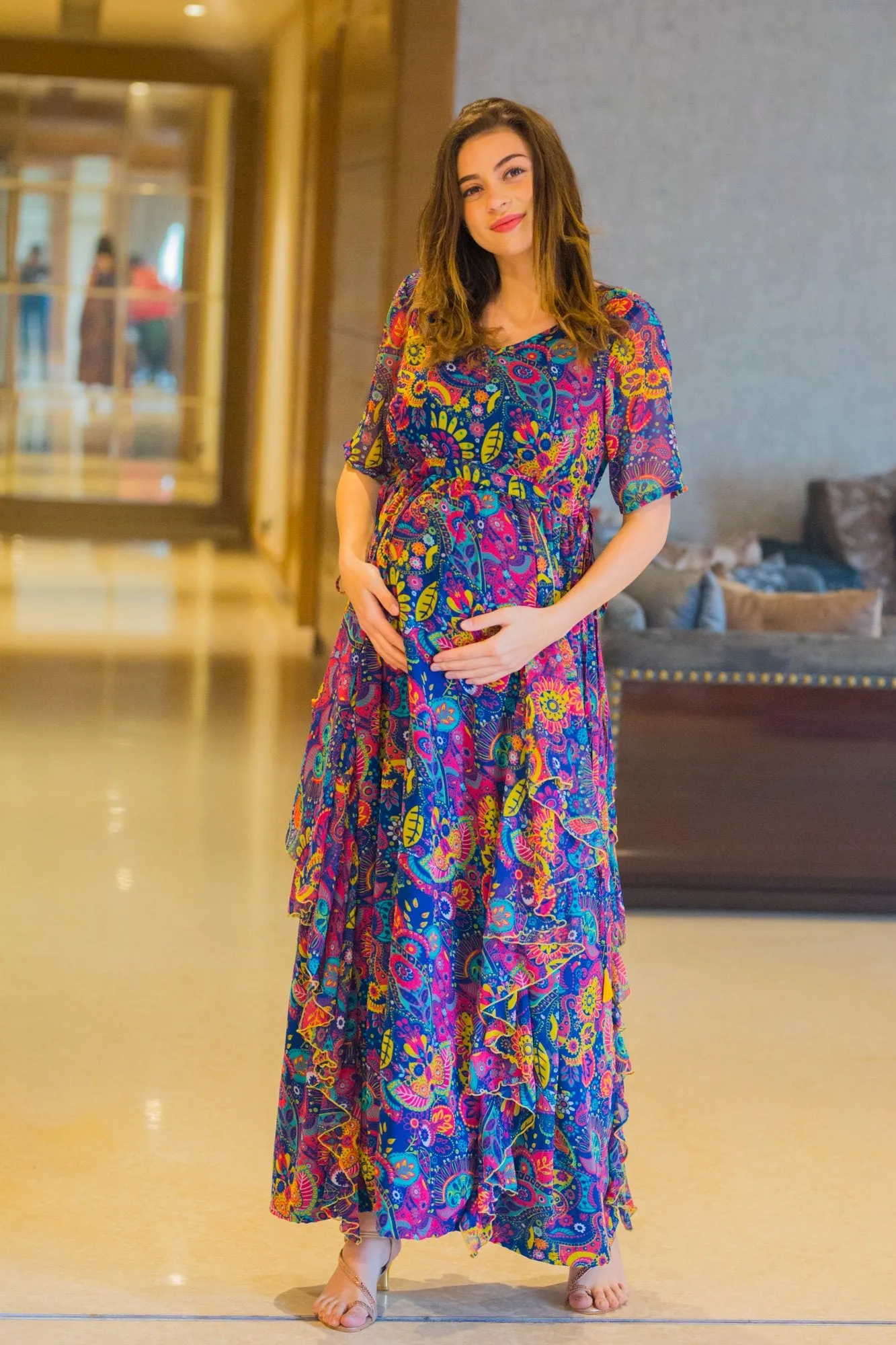 Jolly Circus Maternity Flow Dress