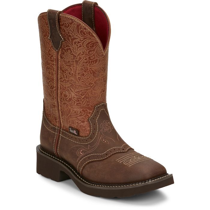 Justin Women's Starlina 11-In Western Boot in Tan