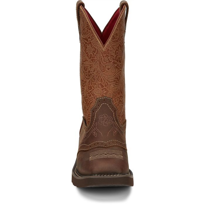 Justin Women's Starlina 11-In Western Boot in Tan