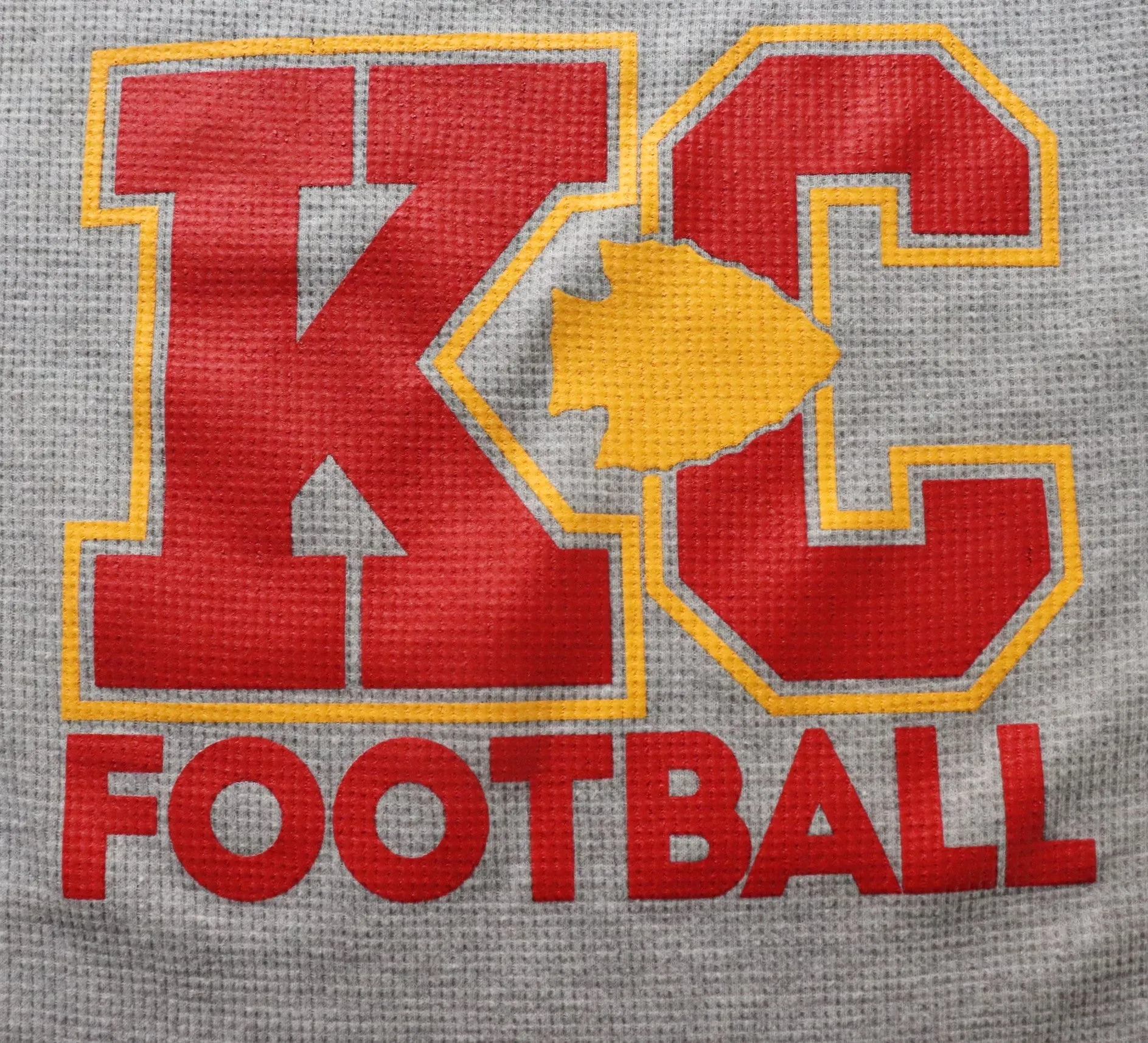 Kansas City Football Light Gray Thermal Long Sleeve