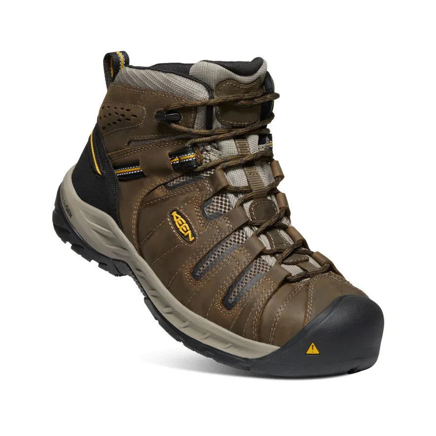 Keen Men's Flint II Boot (Steel Toe) 13EE Cascade Brown/Golden Rod