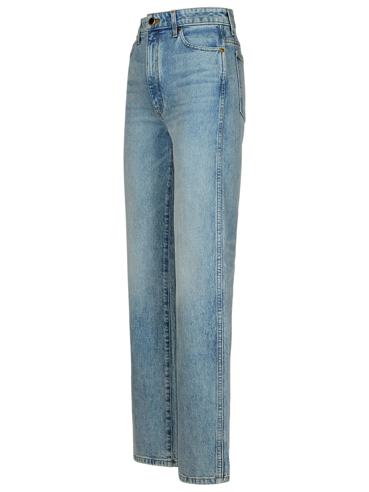 Khaite    Khaite Danielle Jeans In A High Rise Cotton Blend