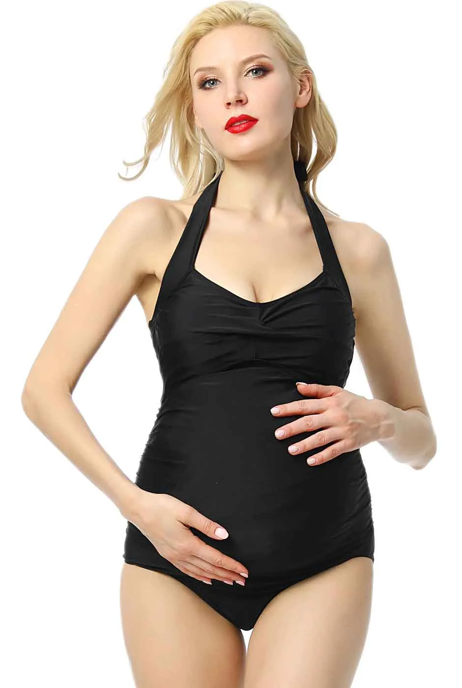 Kimi + Kai Maternity Nancy UPF 50+ One Piece Maternity Swimsuit