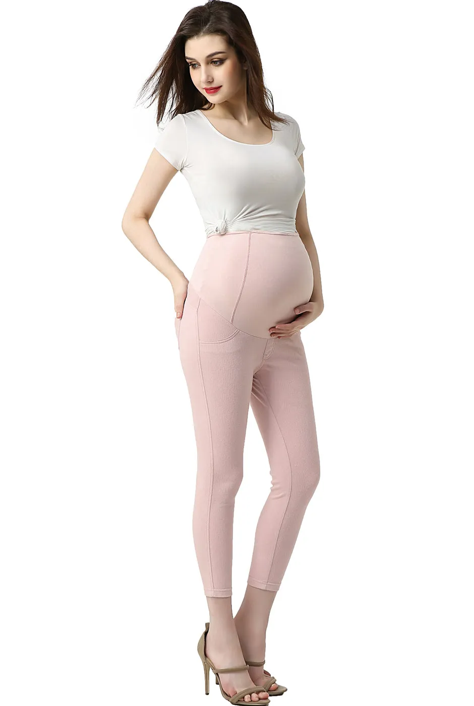 Kimi + Kai Maternity Tia Cropped Jeggings