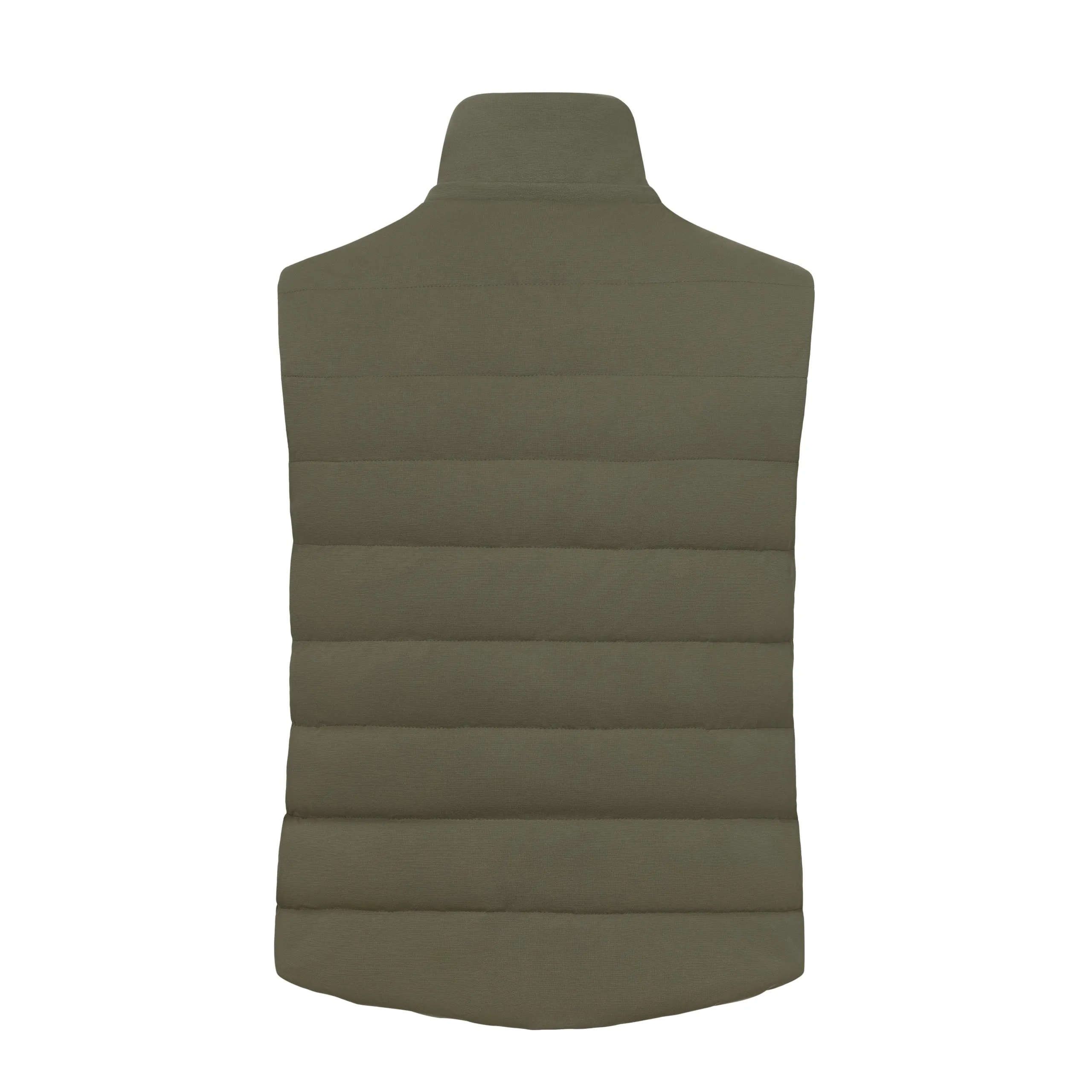  Kired Hooded Viscose-Blend Vest in Leaf Green