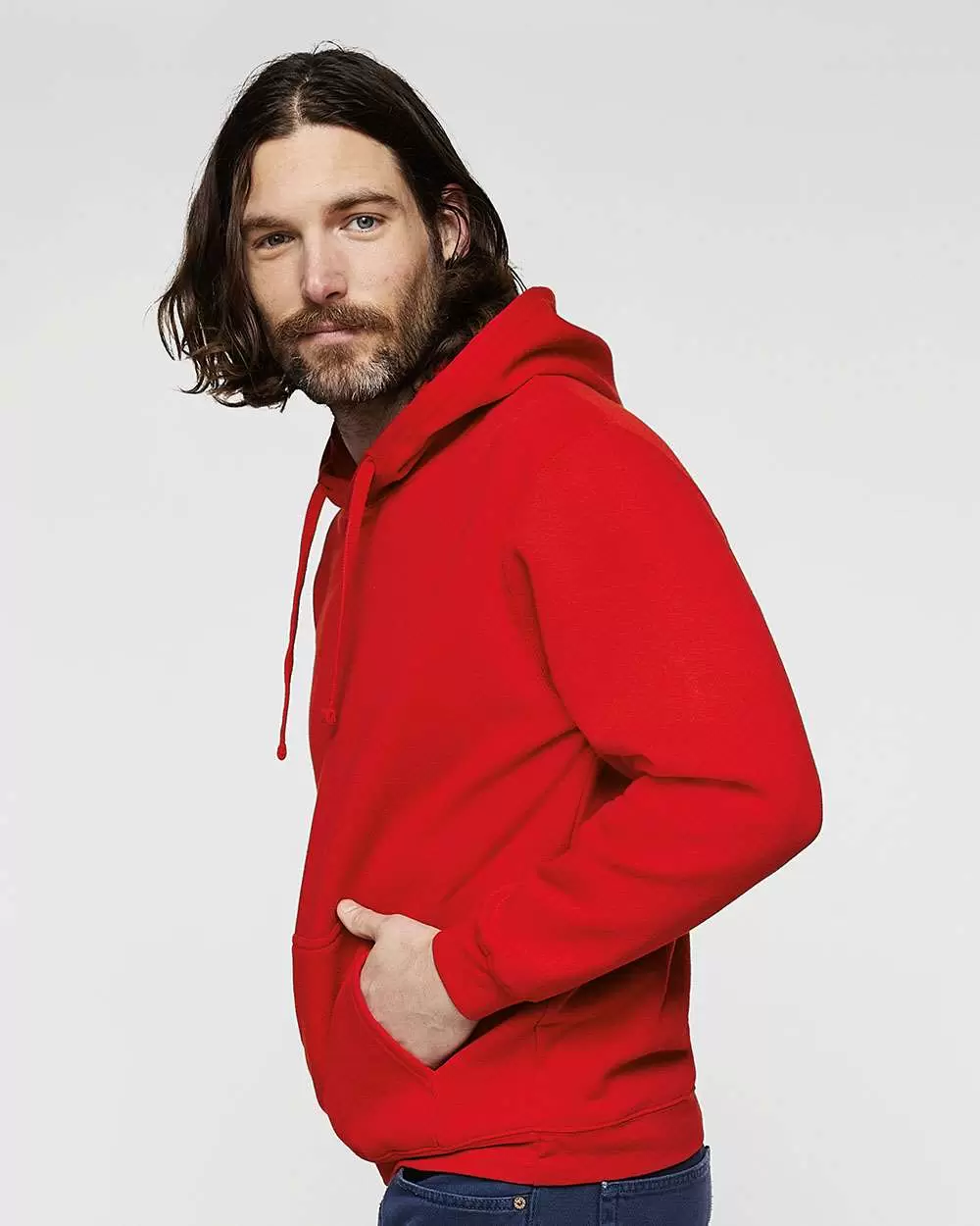 LA T 6926 Adult Pullover Fleece Hoodie SKU: 6926