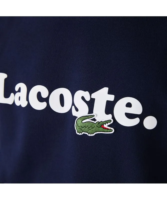 Lacoste And Crocodile Branded Fleece Sweatshirt | Navy