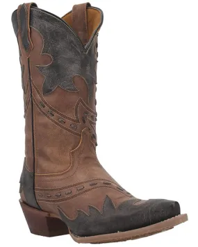 Laredo Men's Porter Wingtip Collar Overlay Western Boot - Snip Toe