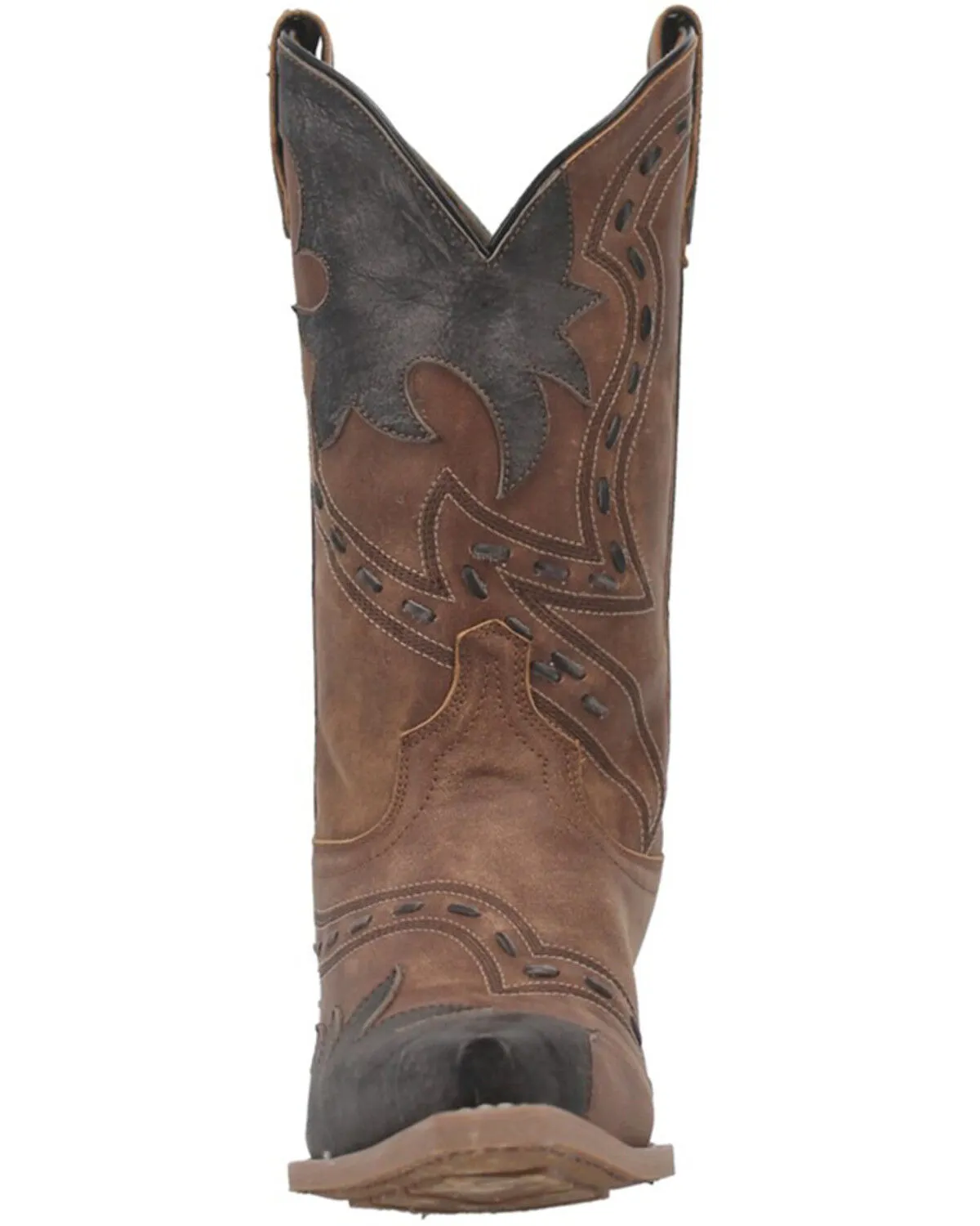 Laredo Men's Porter Wingtip Collar Overlay Western Boot - Snip Toe