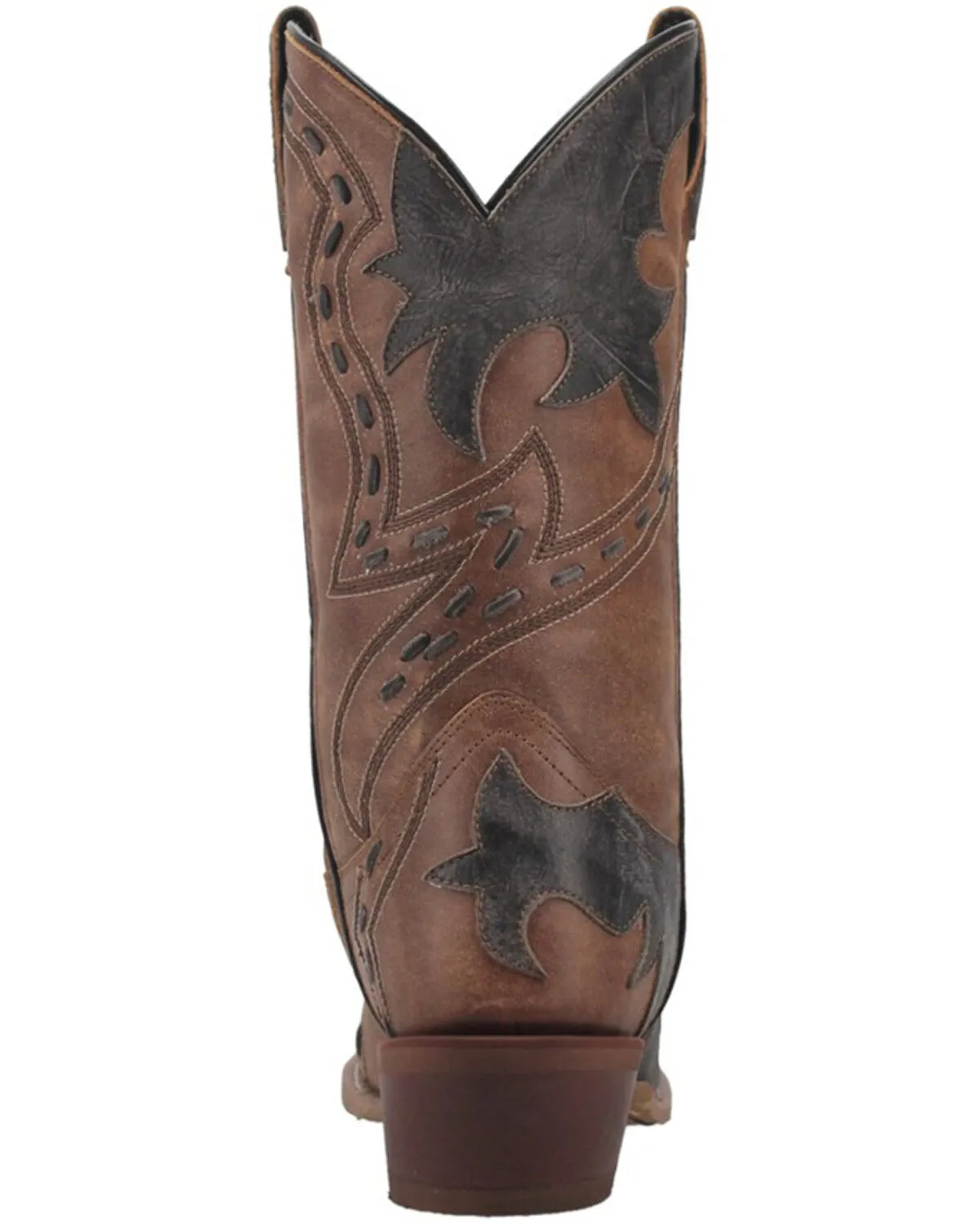 Laredo Men's Porter Wingtip Collar Overlay Western Boot - Snip Toe