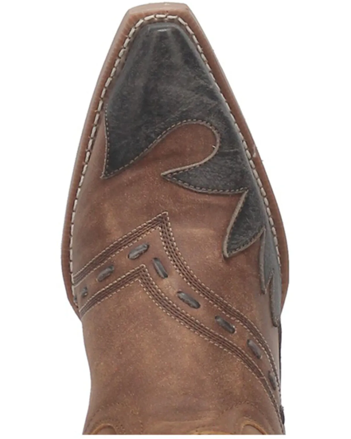 Laredo Men's Porter Wingtip Collar Overlay Western Boot - Snip Toe