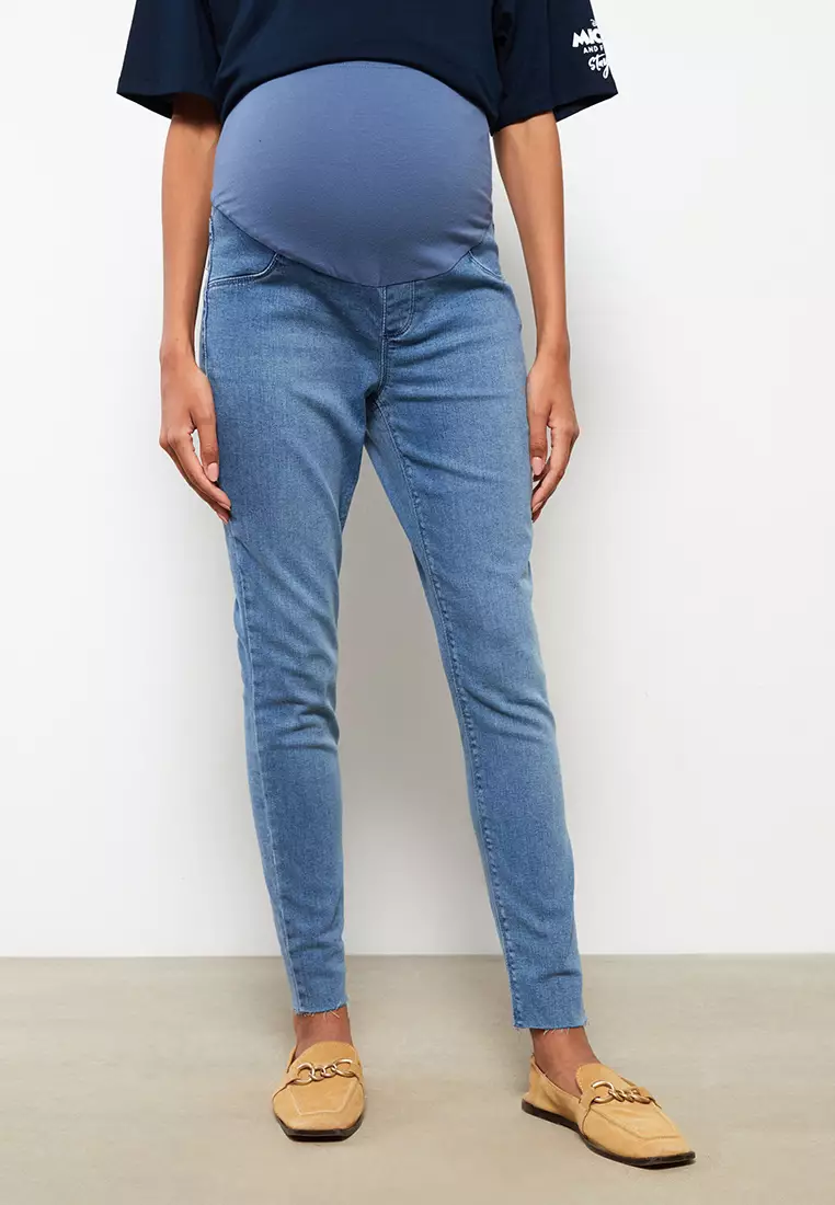 LC WAIKIKI Tummy Paneled Skinny Fit Straight Maternity Rodeo Jeans