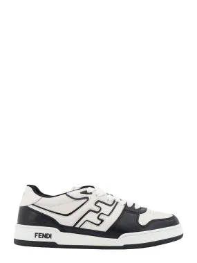 Leather sneakers with FF lateral logo