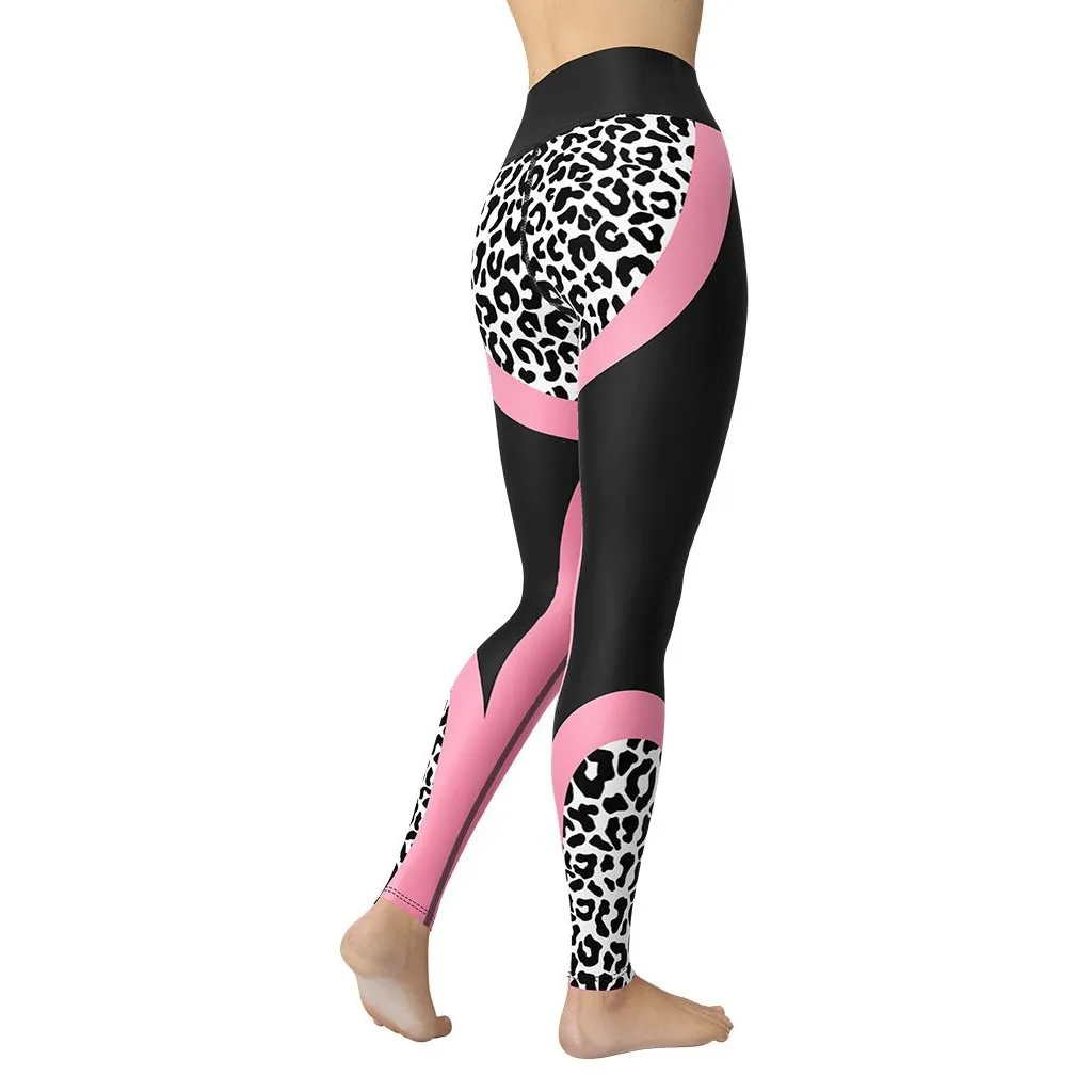 Leopard Geometric Yoga Leggings