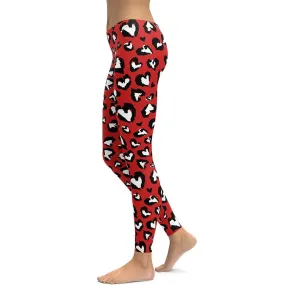 Leopard Hearts Leggings