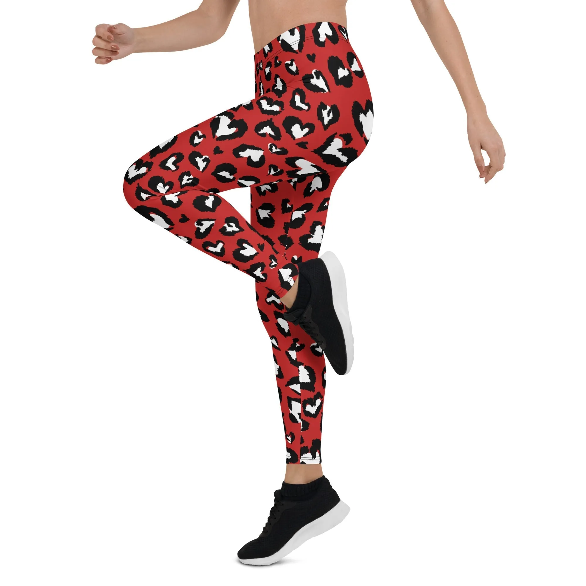 Leopard Hearts Leggings