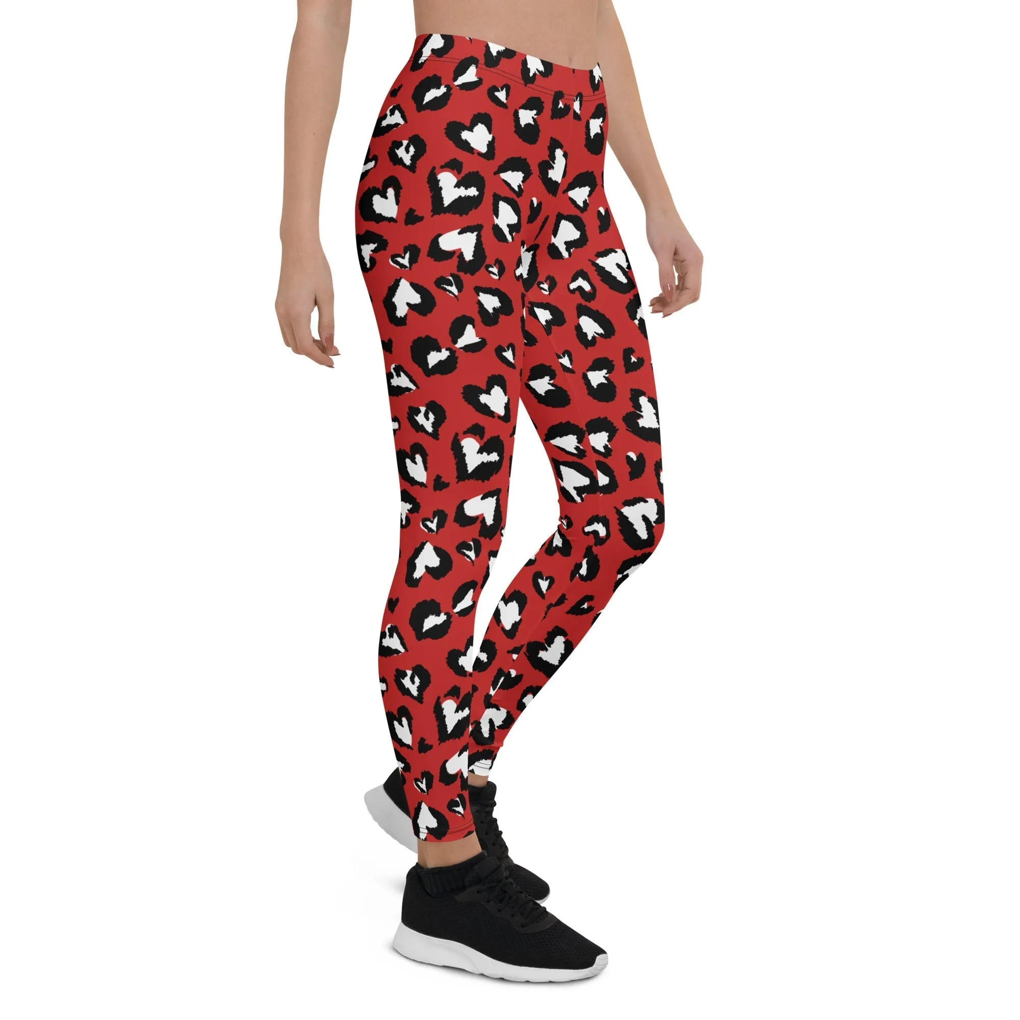 Leopard Hearts Leggings