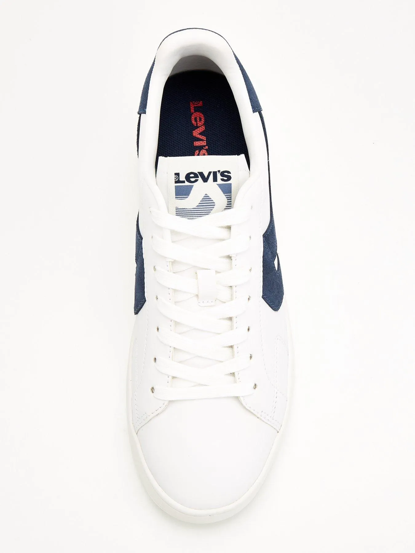 Levi's Swift Faux Leather Trainers - White/black