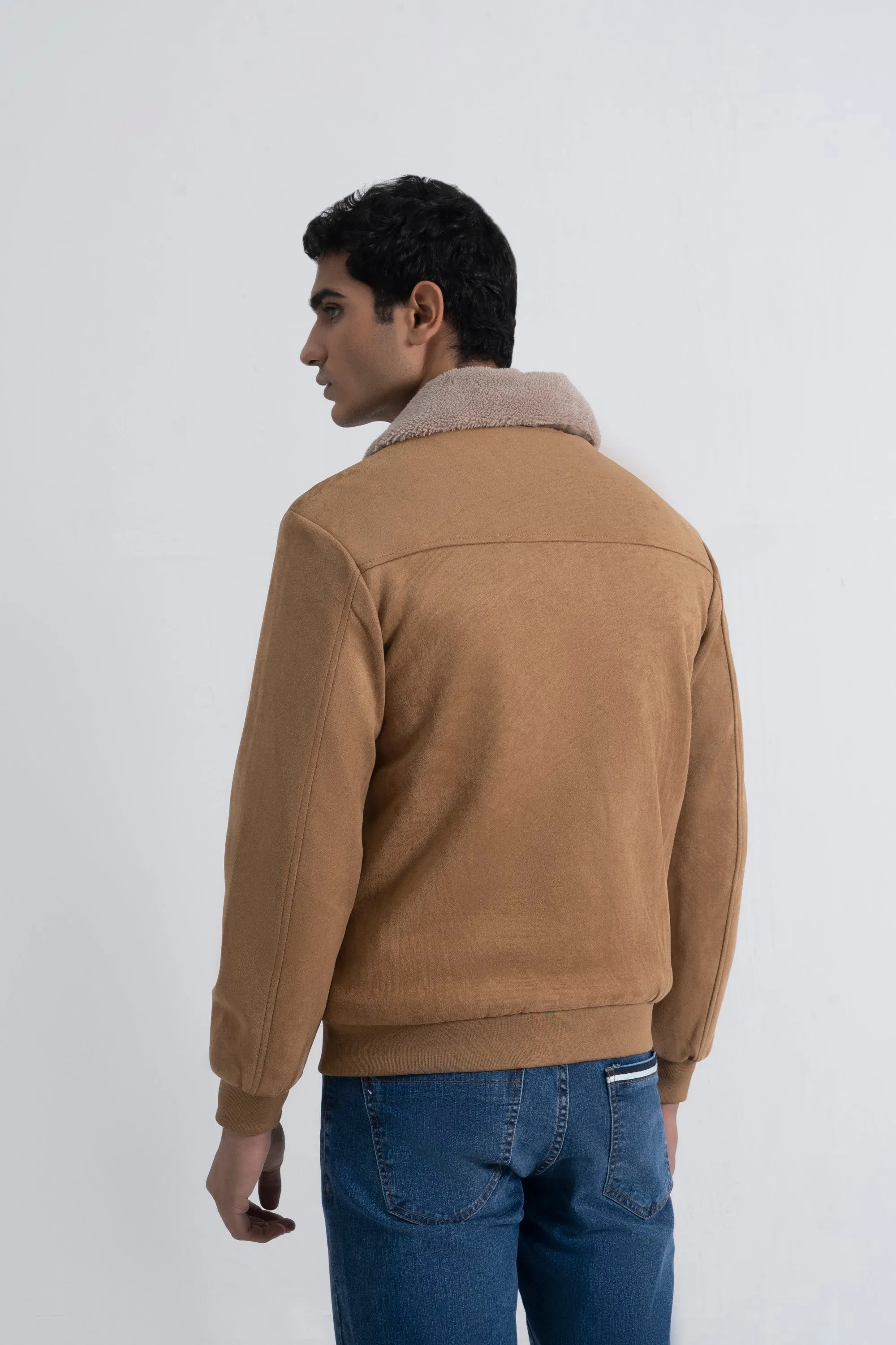 Light Brown Suede Jacket