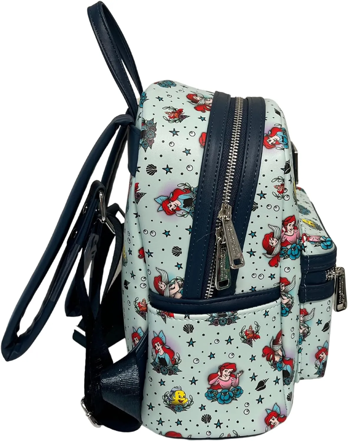 Little Mermaid Tattoo Double Strap Shoulder Bag