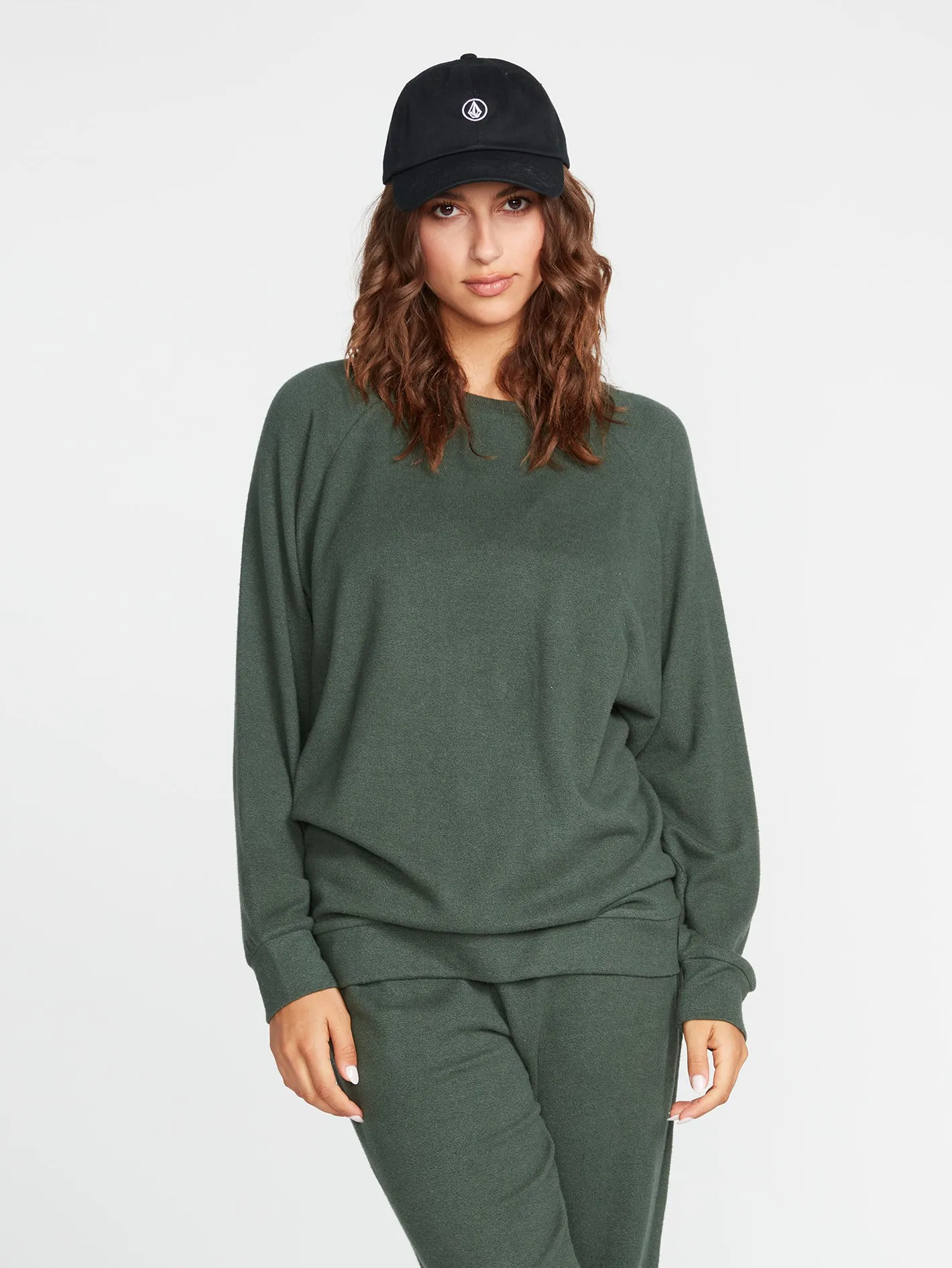 Lived In Lounge Fleece Sweatshirt - Dark Pine