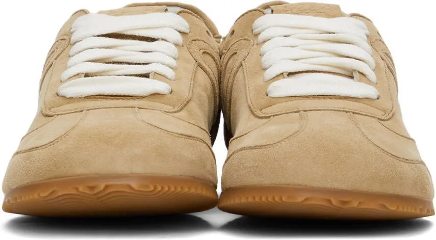 Loewe Beige Suede Ballet Runner Sneakers