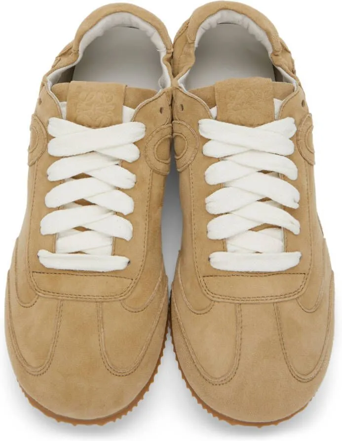 Loewe Beige Suede Ballet Runner Sneakers