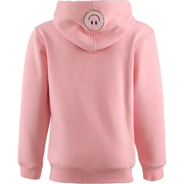 Lola + The Boys Dance Gem Smilie Hoodie, Pink