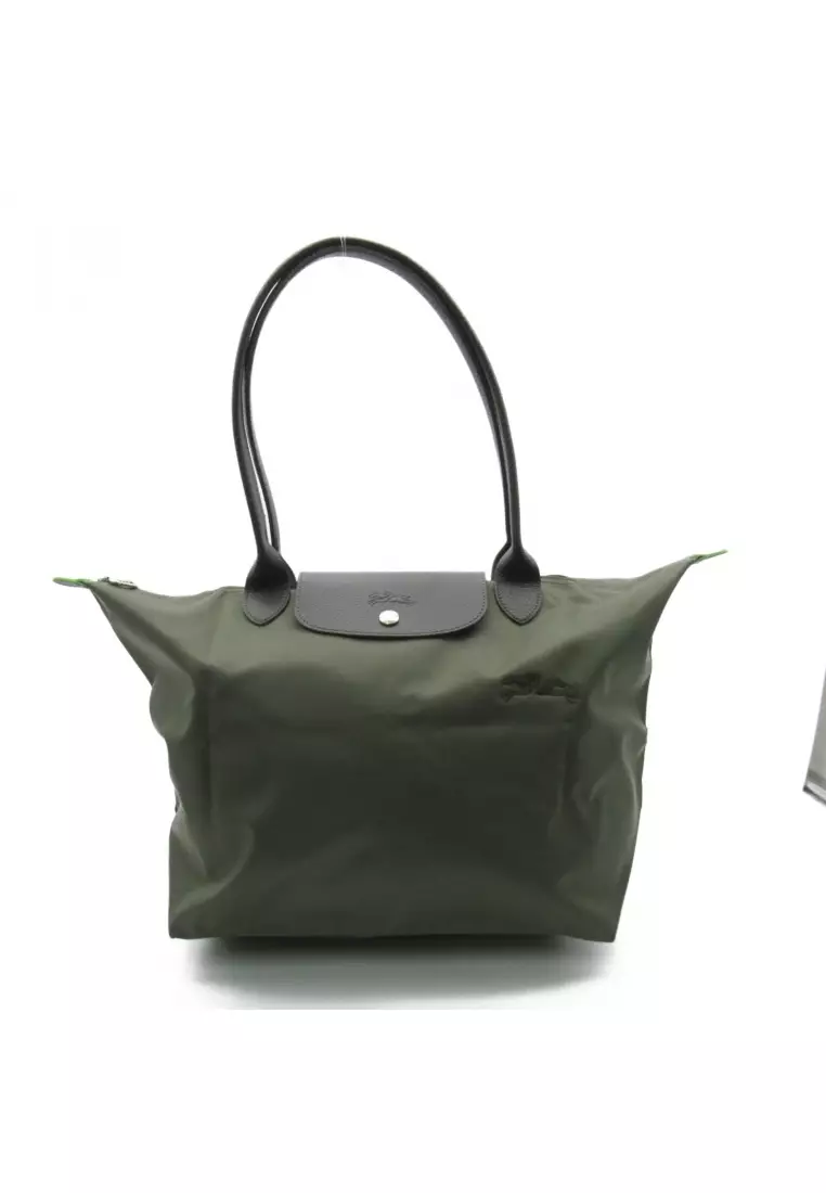 Longchamp Pre-loved LONGCHAMP Le Preage green L Shoulder bag Shoulder bag others Recycled Polyamide Canvas green forest