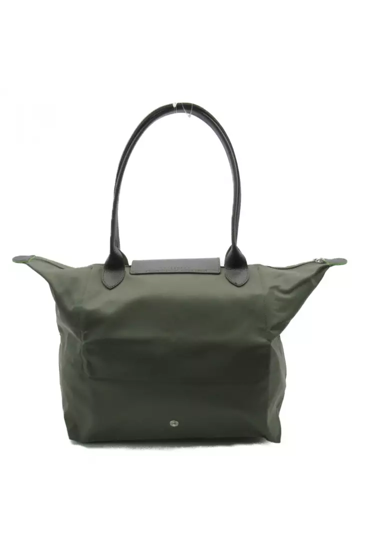 Longchamp Pre-loved LONGCHAMP Le Preage green L Shoulder bag Shoulder bag others Recycled Polyamide Canvas green forest