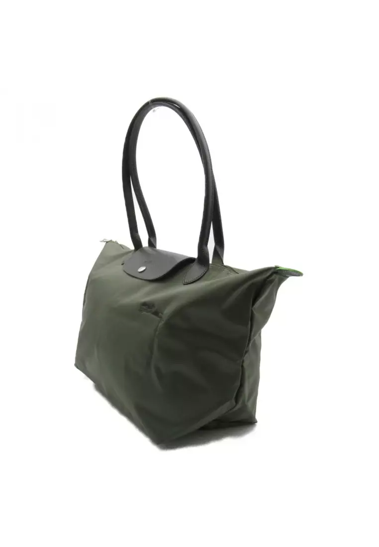 Longchamp Pre-loved LONGCHAMP Le Preage green L Shoulder bag Shoulder bag others Recycled Polyamide Canvas green forest