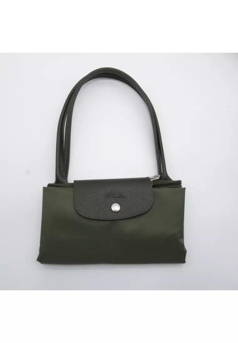 Longchamp Pre-loved LONGCHAMP Le Preage green M Shoulder bag Shoulder bag others Recycled Polyamide Canvas green forest