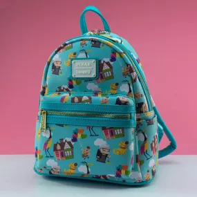 Loungefly x Disney Pixar Up Characters AOP Mini Backpack