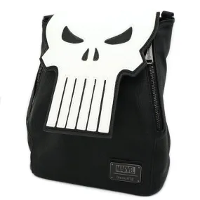 Loungefly x Marvel Punisher Skull Convertible Mini Backpack