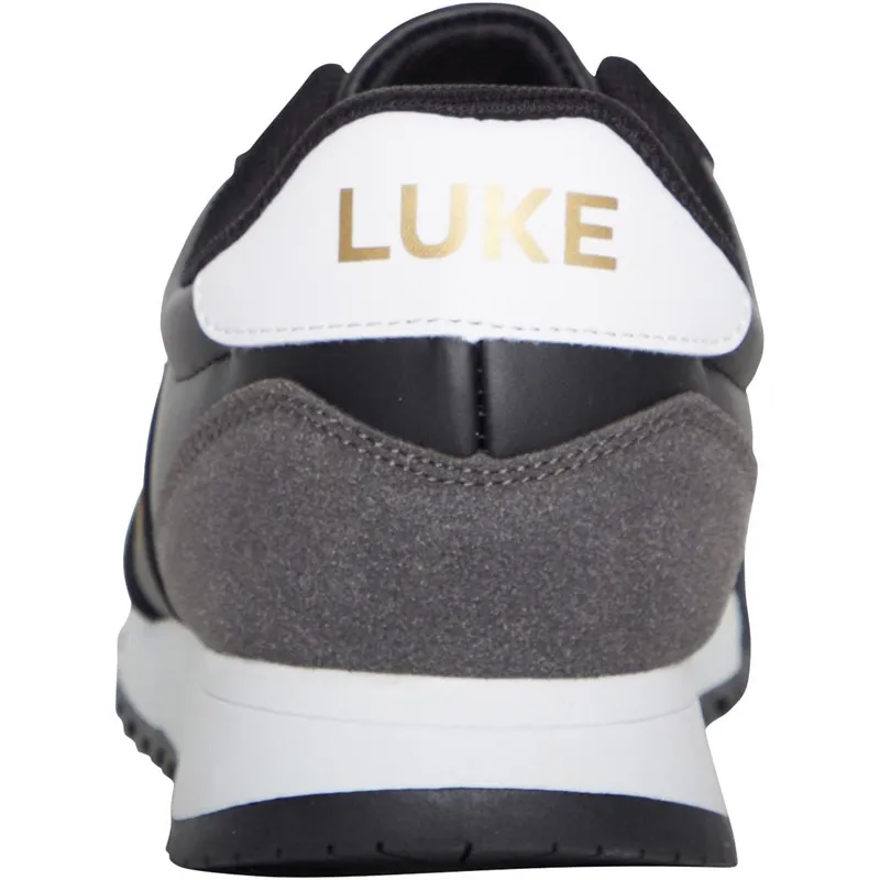 LUKE 1977 Mens Ray Trainers Black/Grey/White