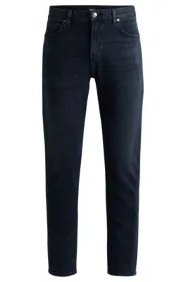 Maine Regular-fit jeans in coal-navy Italian denim