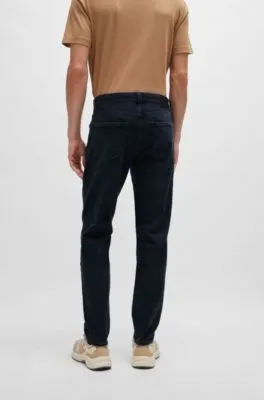 Maine Regular-fit jeans in coal-navy Italian denim