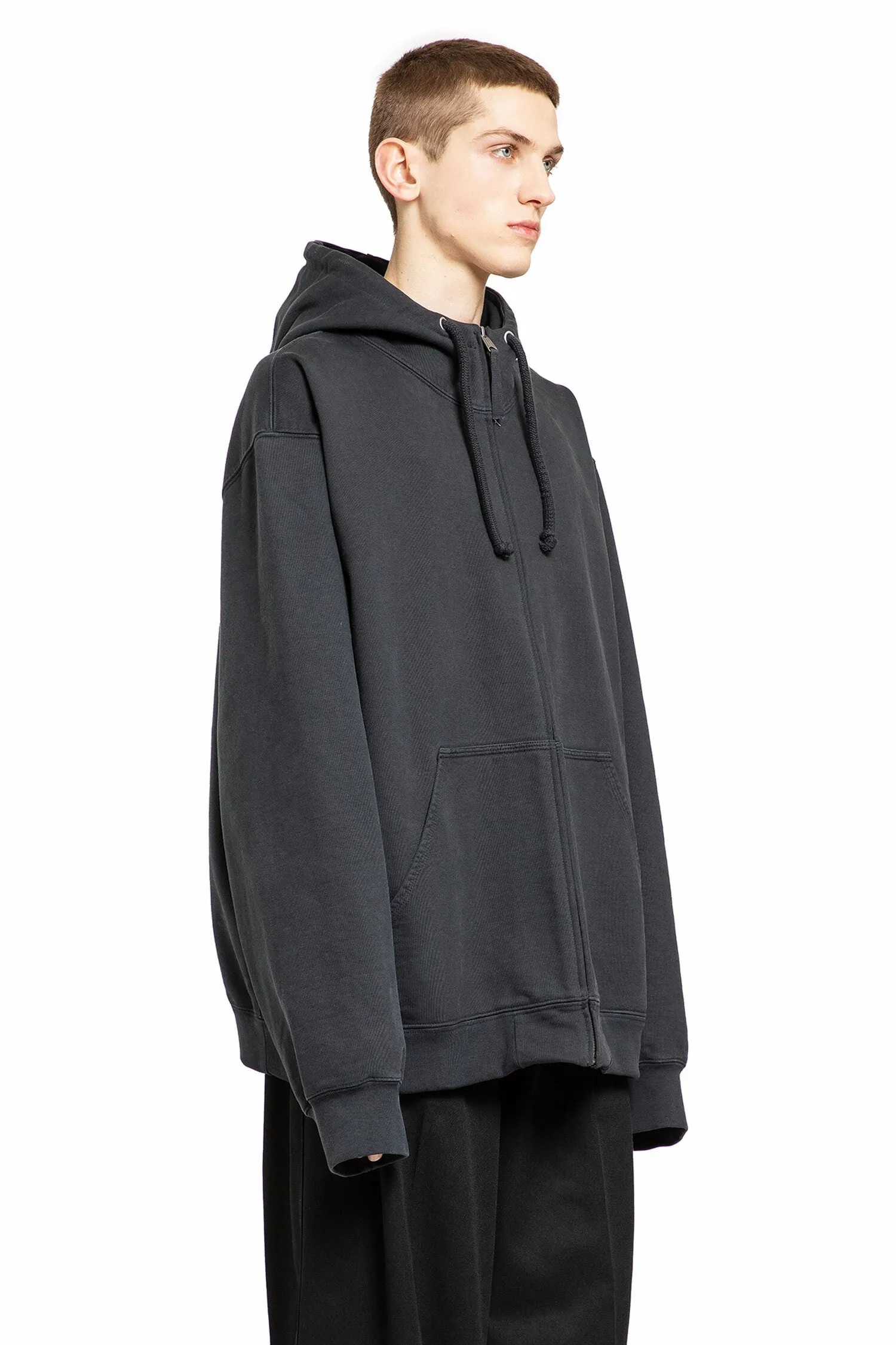 maison margiela numeric signature zip-up hoodie