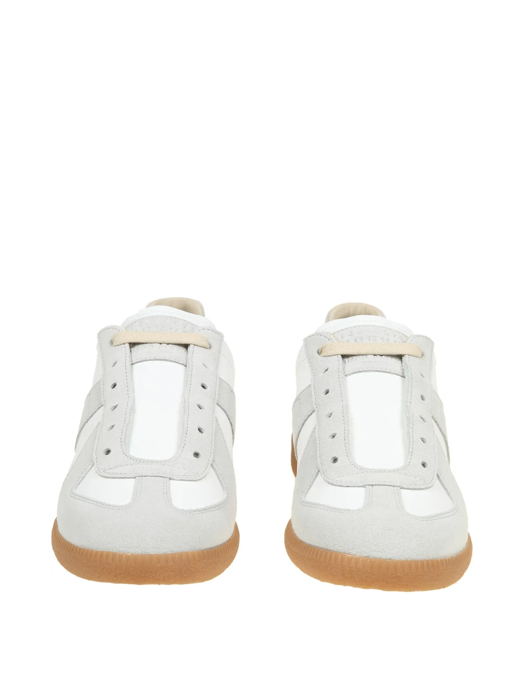 MAISON MARGIELA SNEAKERS REPLICA IN LEATHER AND SUEDE